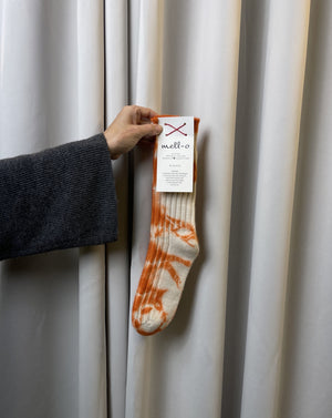Mell-O Cashmere Socken Tie Dye Orange