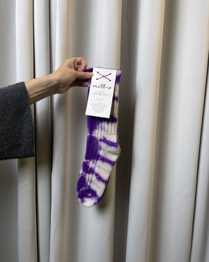 Mell-O Cashmere Socken Tie Dye Violet