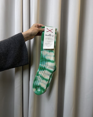 Mell-O Tie Dye Cashmere Socken Evergreen