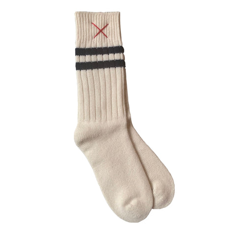 Mell-O Cashmere Socken Sport Offwhite/Midnightblue