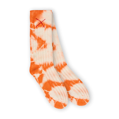 Mell-O Cashmere Socken Tie Dye Orange