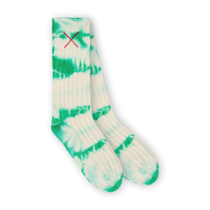 Mell-O Tie Dye Cashmere Socken Evergreen