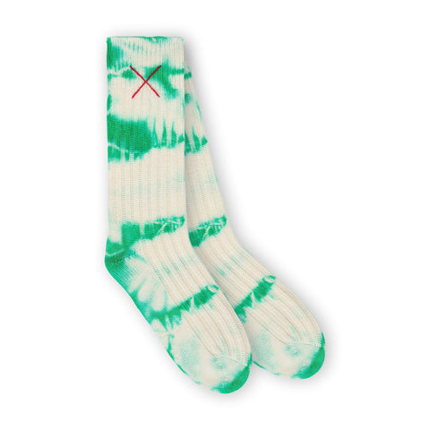 Mell-O Tie Dye Cashmere Socken Evergreen